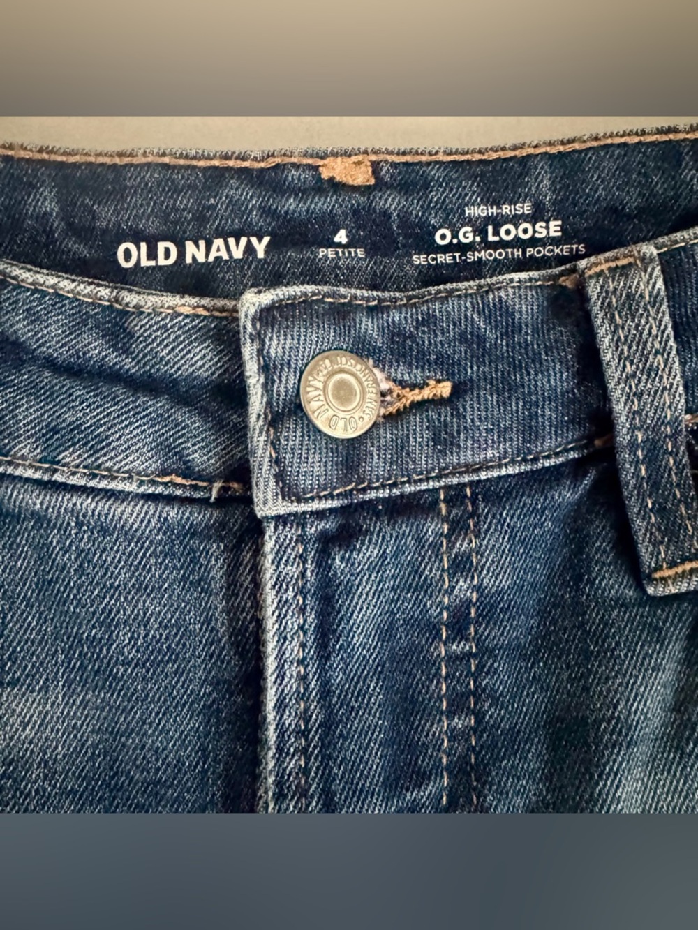 Old Navy NWT High-Waisted OG Loose Floral Print Jeans Size 4 Petite - Picture 8 of 9